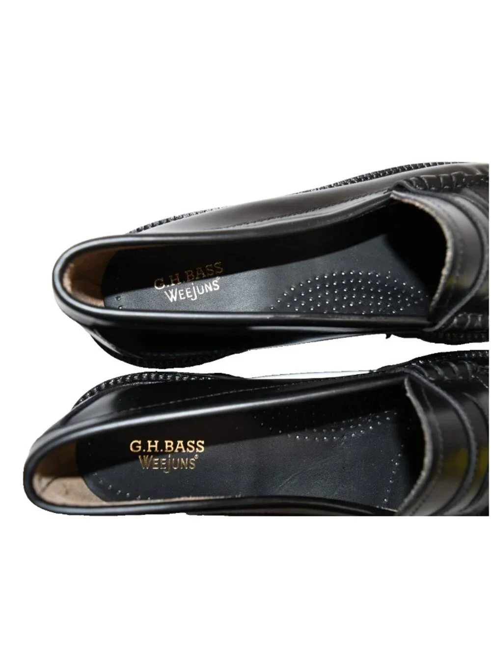 New! GH Bass Mens Larson Lug Weejuns® Penny Loafer Black 12W DD548 45W EU